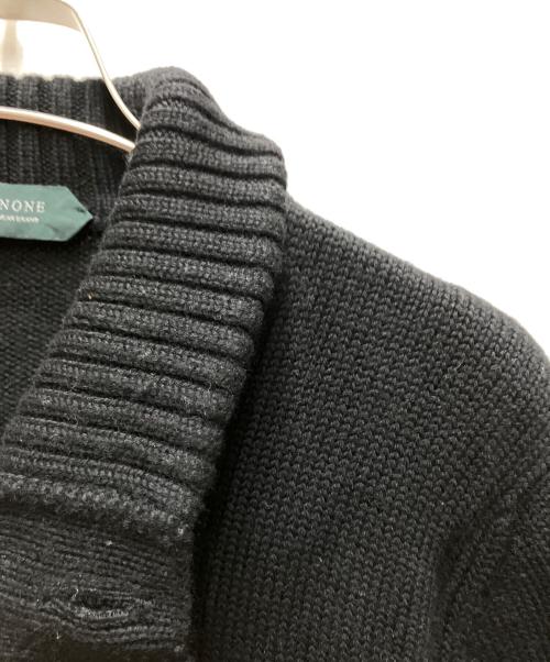 Zanone（ザノーネ）Zanone (ザノーネ) ミドルゲージ スタンドカラーニット カーディガン ブラック サイズ:48の古着・服飾アイテム