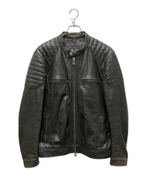 BELSTAFF（ベルスタッフ）BELSTAFF (ベルスタッフ) stoneham レザージャケット ブラック サイズ:56の古着・服飾アイテム