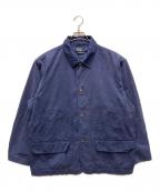 POLO RALPH LAURENポロ・ラルフローレン）の古着「90's 襟コーデュロイハンティングジャケット」｜ネイビー