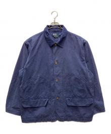 POLO RALPH LAUREN（ポロ・ラルフローレン）の古着「90's 襟コーデュロイハンティングジャケット」｜ネイビー