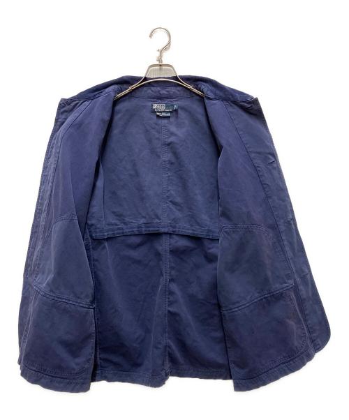POLO RALPH LAUREN（ポロ・ラルフローレン）POLO RALPH LAUREN (ポロ・ラルフローレン) 90's 襟コーデュロイハンティングジャケット ネイビー サイズ:Lの古着・服飾アイテム