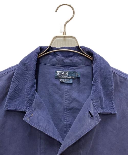 POLO RALPH LAUREN（ポロ・ラルフローレン）POLO RALPH LAUREN (ポロ・ラルフローレン) 90's 襟コーデュロイハンティングジャケット ネイビー サイズ:Lの古着・服飾アイテム