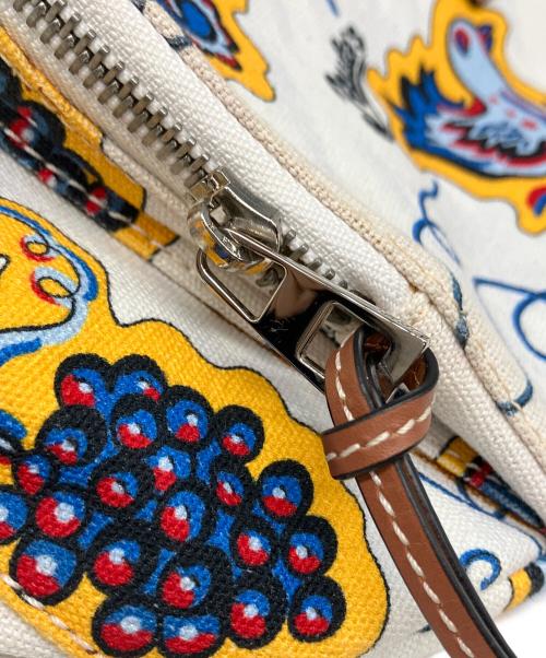 LOEWE（ロエベ）LOEWE (ロエベ) プリントバムバッグ ホワイトの古着・服飾アイテム
