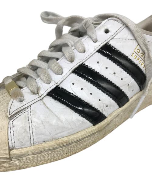 A BATHING APE（アベイシングエイプ）A BATHING APE (アベイシングエイプ) adidas Originals (アディダスオリジナル) Superstar V スニーカー ホワイト サイズ:27㎝の古着・服飾アイテム