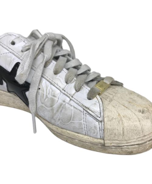 A BATHING APE（アベイシングエイプ）A BATHING APE (アベイシングエイプ) adidas Originals (アディダスオリジナル) Superstar V スニーカー ホワイト サイズ:27㎝の古着・服飾アイテム