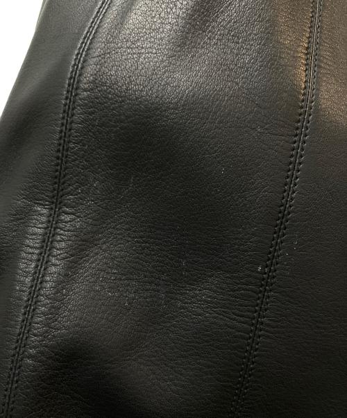 LOEWE（ロエベ）LOEWE (ロエベ) ラムレザースカート ブラック サイズ:38の古着・服飾アイテム