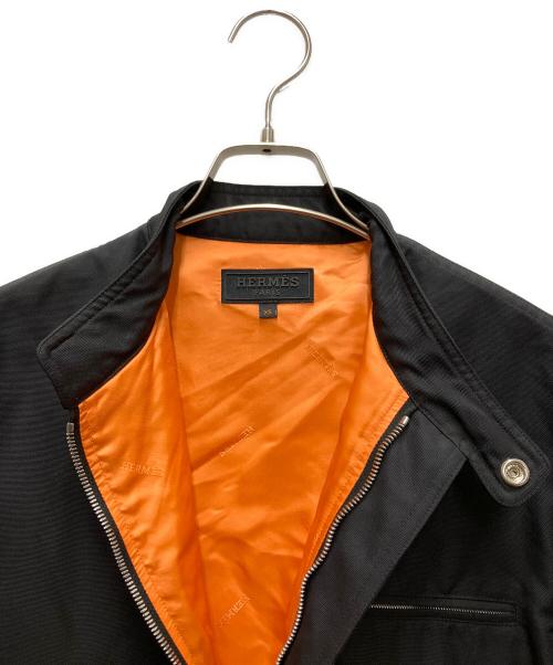 HERMES（エルメス）HERMES (エルメス) ナイロンジャケット ブラック サイズ:XSの古着・服飾アイテム