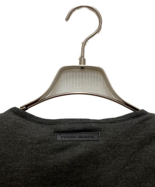 FENDI（フェンディ）FENDI (フェンディ) ノーカラーキルティングジャケット グレー サイズ:42の古着・服飾アイテム
