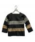 tricot COMME des GARCONS (トリココムデギャルソン) ウール パイソンレザー切り替え 製品洗い プルオーバーブラウス グレー サイズ:S：18000円