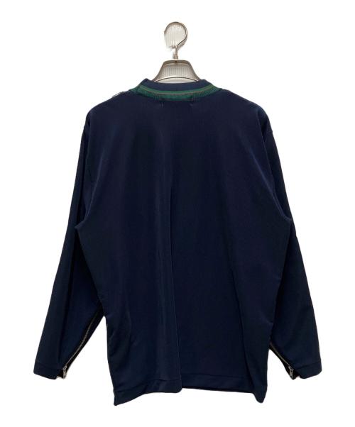 TOGA PULLA（トーガ プルラ）TOGA PULLA (トーガ プルラ) Code pique jersey top ネイビー サイズ:36 未使用品の古着・服飾アイテム