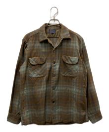 PENDLETON（ペンドルトン）の古着「60’s オンブレボートシャツ」｜ブラウン×グレー