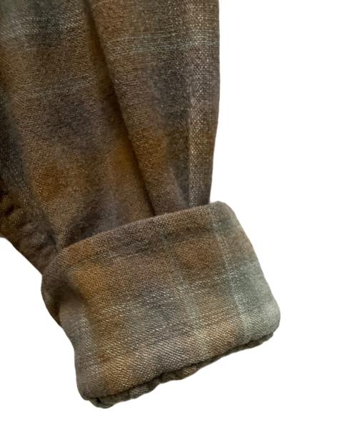 PENDLETON（ペンドルトン）PENDLETON (ペンドルトン) 60’s オンブレボートシャツ ブラウン×グレー サイズ:Mの古着・服飾アイテム