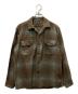 PENDLETON（ペンドルトン）の古着「60’s オンブレボートシャツ」｜ブラウン×グレー