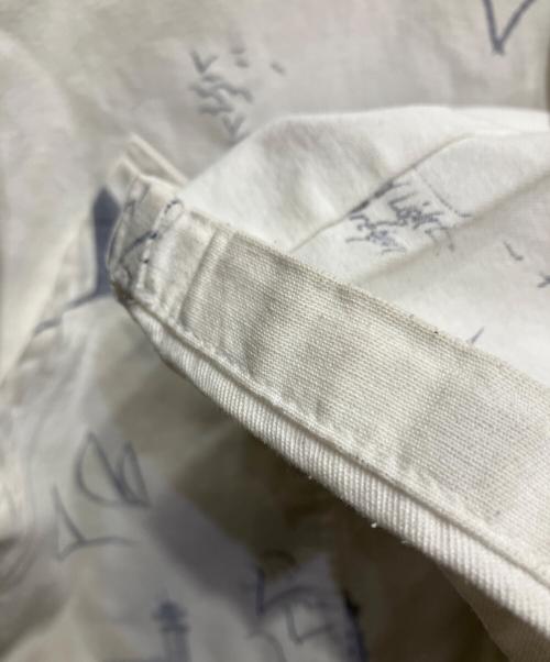 MICHIGAN RAG CO（ミシガンラグ）MICHIGAN RAG CO (ミシガンラグ) 総柄プリント ボタンアップ パーカー ホワイト サイズ:SMの古着・服飾アイテム