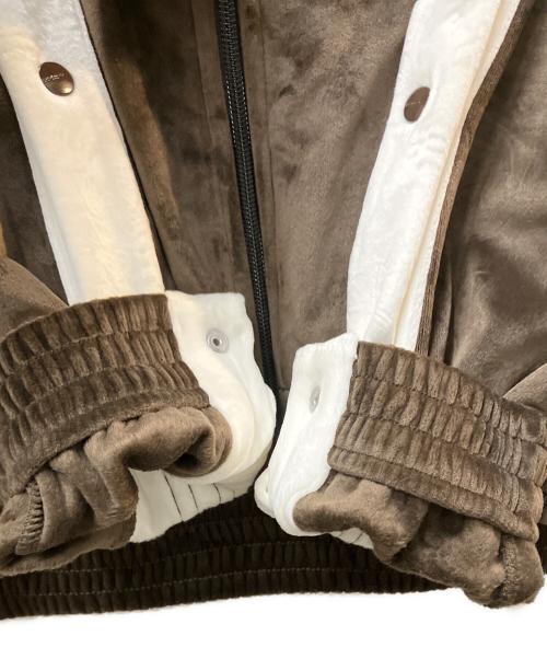 adidas Originals（アディダスオリジナル）adidas Originals (アディダスオリジナル) W ADIBREAK VELOUR TT アウター ブラウン サイズ:Sの古着・服飾アイテム