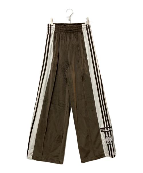 adidas Originals（アディダスオリジナル）adidas Originals (アディダスオリジナル) W ADIBREAK VELOUR TP ロングパンツ ブラウン サイズ:Sの古着・服飾アイテム