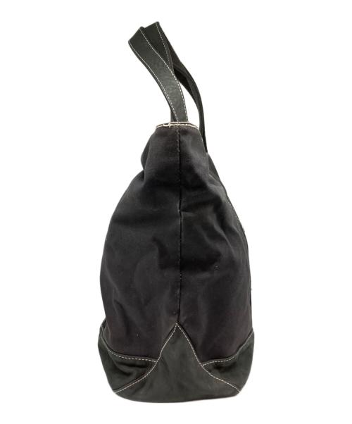 VISVIM（ビズビム）VISVIM (ビズビム) キャンバス＆ レザーコンビトートバッグ ブラックの古着・服飾アイテム