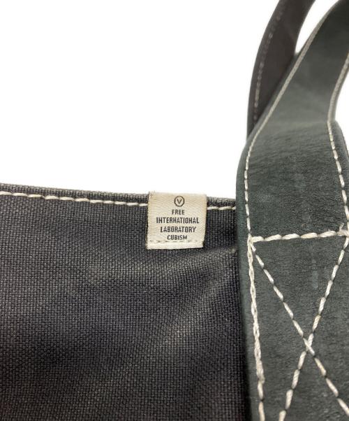 VISVIM（ビズビム）VISVIM (ビズビム) キャンバス＆ レザーコンビトートバッグ ブラックの古着・服飾アイテム