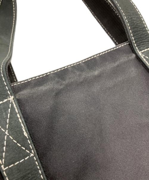 VISVIM（ビズビム）VISVIM (ビズビム) キャンバス＆ レザーコンビトートバッグ ブラックの古着・服飾アイテム