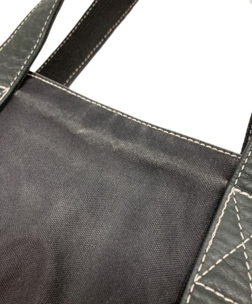 VISVIM（ビズビム）VISVIM (ビズビム) キャンバス＆ レザーコンビトートバッグ ブラックの古着・服飾アイテム