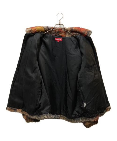 SUPREME（シュプリーム）SUPREME (シュプリーム) Ganesh Faux Fur Jacket レッド×ブラウン サイズ:Mの古着・服飾アイテム