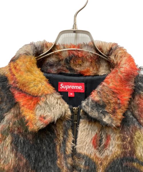 SUPREME（シュプリーム）SUPREME (シュプリーム) Ganesh Faux Fur Jacket レッド×ブラウン サイズ:Mの古着・服飾アイテム