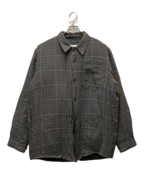 PERVERZE（パーバーズ）PERVERZE (パーバーズ) puffer shirts グレー サイズ:Lの古着・服飾アイテム