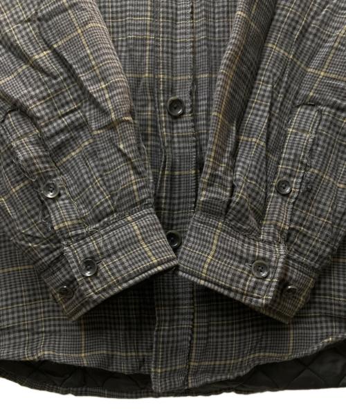 PERVERZE（パーバーズ）PERVERZE (パーバーズ) puffer shirts グレー サイズ:Lの古着・服飾アイテム