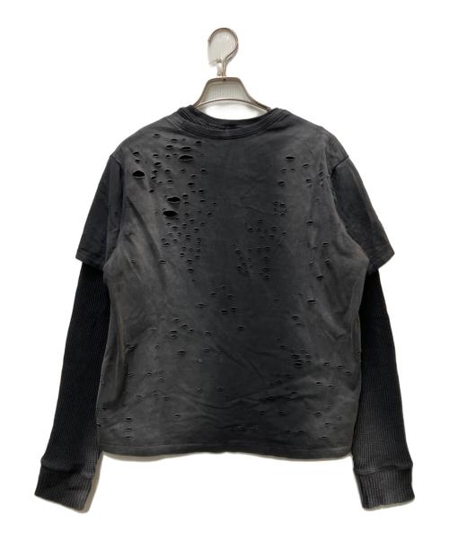 FILTH（フィルス）FILTH (フィルス) DOUBLE LAYER THERMAL T-SHIRTS グレー サイズ:2の古着・服飾アイテム