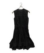 ALEXANDER McQUEENアレキサンダーマックイーン）の古着「mini denim  dress」｜ブラック