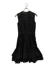 ALEXANDER McQUEEN（アレキサンダーマックイーン）の古着「mini denim  dress」｜ブラック