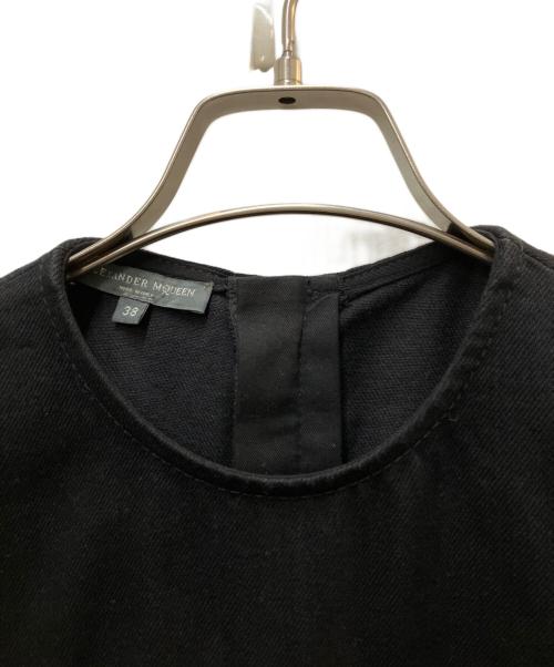 ALEXANDER McQUEEN（アレキサンダーマックイーン）ALEXANDER McQUEEN (アレキサンダーマックイーン) mini denim  dress ブラック サイズ:38の古着・服飾アイテム