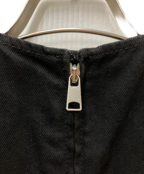 ALEXANDER McQUEEN（アレキサンダーマックイーン）ALEXANDER McQUEEN (アレキサンダーマックイーン) mini denim  dress ブラック サイズ:38の古着・服飾アイテム