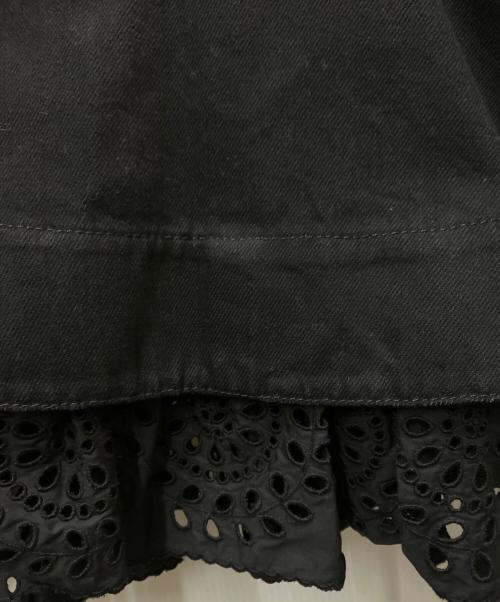 ALEXANDER McQUEEN（アレキサンダーマックイーン）ALEXANDER McQUEEN (アレキサンダーマックイーン) mini denim  dress ブラック サイズ:38の古着・服飾アイテム