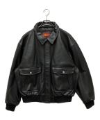 mutimerミューティマー）の古着「LEATHER BOMBER JACKET」｜ブラック