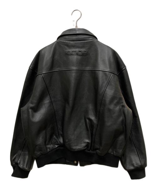 mutimer（ミューティマー）mutimer (ミューティマー) LEATHER BOMBER JACKET ブラック サイズ:Lの古着・服飾アイテム