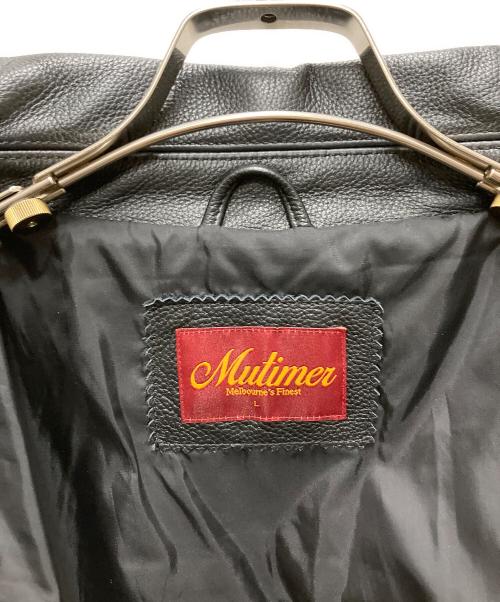 mutimer（ミューティマー）mutimer (ミューティマー) LEATHER BOMBER JACKET ブラック サイズ:Lの古着・服飾アイテム
