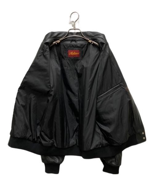 mutimer（ミューティマー）mutimer (ミューティマー) LEATHER BOMBER JACKET ブラック サイズ:Lの古着・服飾アイテム