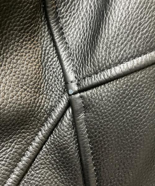 mutimer（ミューティマー）mutimer (ミューティマー) LEATHER BOMBER JACKET ブラック サイズ:Lの古着・服飾アイテム