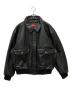 mutimer（ミューティマー）の古着「LEATHER BOMBER JACKET」｜ブラック