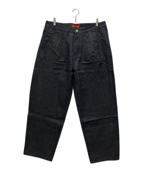 mutimer（ミューティマー）mutimer (ミューティマー) Everyday Pleats インディゴ サイズ:34の古着・服飾アイテム