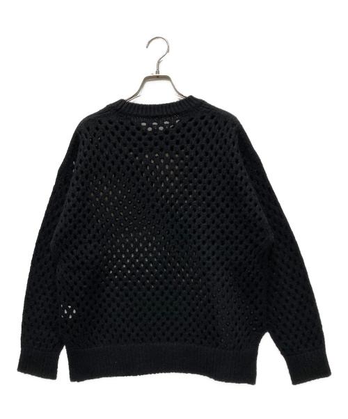 HaaT（ハート）Haat (ハート) 長袖メッシュニット ブラック サイズ:2の古着・服飾アイテム