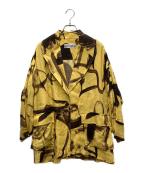 ISSEY MIYAKEイッセイミヤケ）の古着「Brush STroke  Jacket」｜イエロー