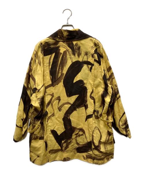 ISSEY MIYAKE（イッセイミヤケ）ISSEY MIYAKE (イッセイミヤケ) Brush STroke  Jacket イエロー サイズ:1の古着・服飾アイテム