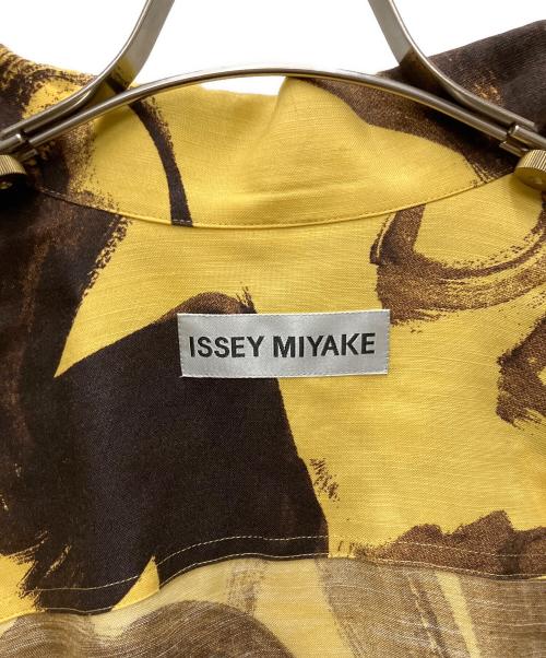 ISSEY MIYAKE（イッセイミヤケ）ISSEY MIYAKE (イッセイミヤケ) Brush STroke  Jacket イエロー サイズ:1の古着・服飾アイテム