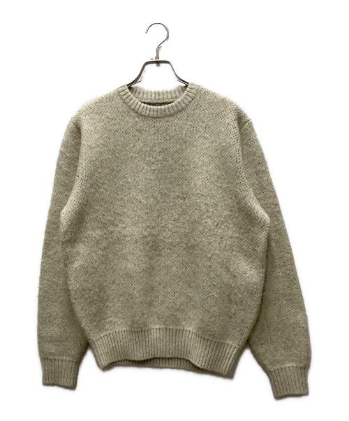 stussy（ステューシー）stussy (ステューシー) 8 Ball Heavy Brushed Mohair ベージュ サイズ:Sの古着・服飾アイテム