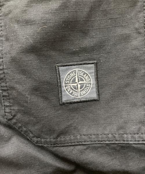 STONE ISLAND（ストーンアイランド）STONE ISLAND (ストーンアイランド) リップストップストレートパンツ ブラック サイズ:W30の古着・服飾アイテム