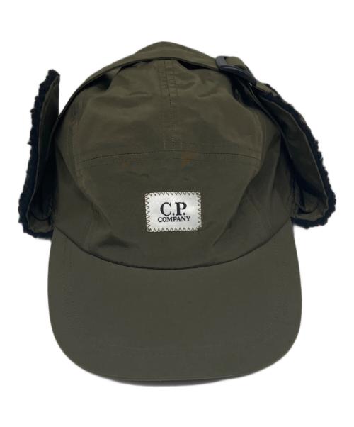 C.P COMPANY（シーピーカンパニー）C.P COMPANY (シーピーカンパニー) イヤーフラップキャップ グリーンの古着・服飾アイテム