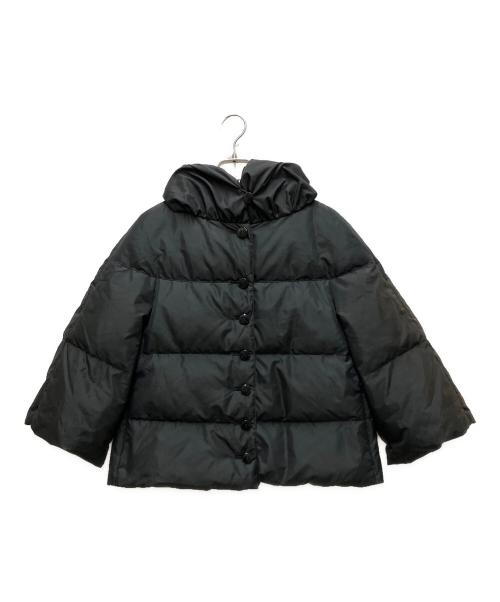 ARMANI COLLEZIONI（アルマーニ コレツィオーニ）ARMANI COLLEZIONI (アルマーニ コレツィオーニ) ショールカラーショートダウンジャケット ブラック サイズ:42の古着・服飾アイテム
