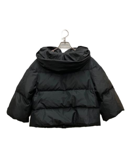 ARMANI COLLEZIONI（アルマーニ コレツィオーニ）ARMANI COLLEZIONI (アルマーニ コレツィオーニ) ショールカラーショートダウンジャケット ブラック サイズ:42の古着・服飾アイテム